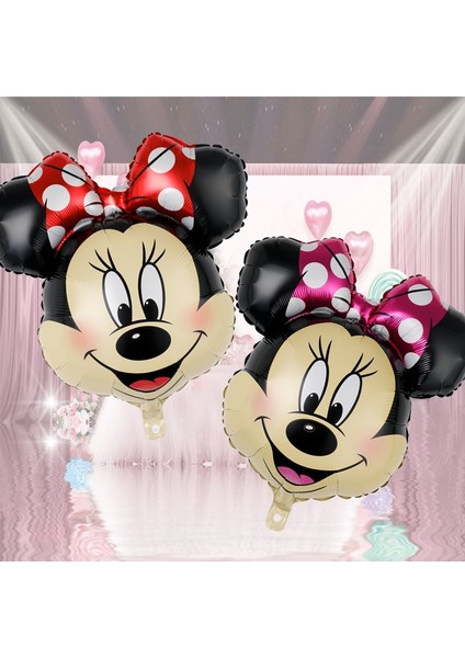SP010B02 1 Adet Minnie Mickey Mouse Kafa Balon Helyum Globos 24 Inç Disney Mickey Folyo Balonlar Bebek Duş Doğum Günü Partisi Süslemeleri (Yurt Dışından) fiyatları