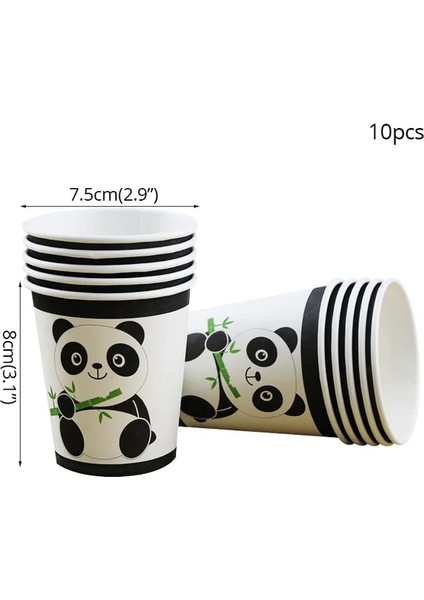 Bardak Karikatür Panda Folyo Balon Parti Dekor Hayvanlar Tema Doğum Günü Partisi Bebek Duş Malzemeleri Hayvanat Bahçesi Hayvan Balonlar Panda Parti Malzemeleri (Yurt Dışından)
