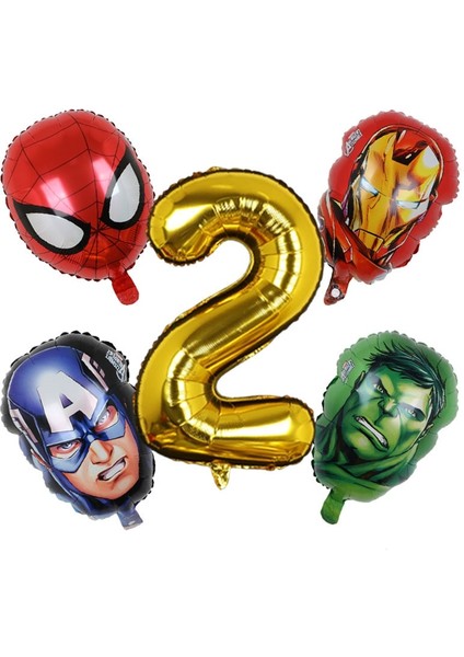 Pembe 5 Adet Marvel Süper Kahraman Balon Örümcek Adam Alüminyum Folyo Balonlar Çocuklar Doğum Günü Partisi Dekorasyon Bebek Duş Demir Adam Balonlar (Yurt Dışından)