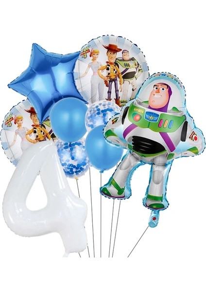 9 Adet Set 4 Disney Oyuncak Hikayesi Bebek Duş Iyilik Ilk Buzz Doğum Günü Fikirleri Parti Süslemeleri Bardak Tabaklar Masa Örtüsü Balonlar Toppers Banner (Yurt Dışından)