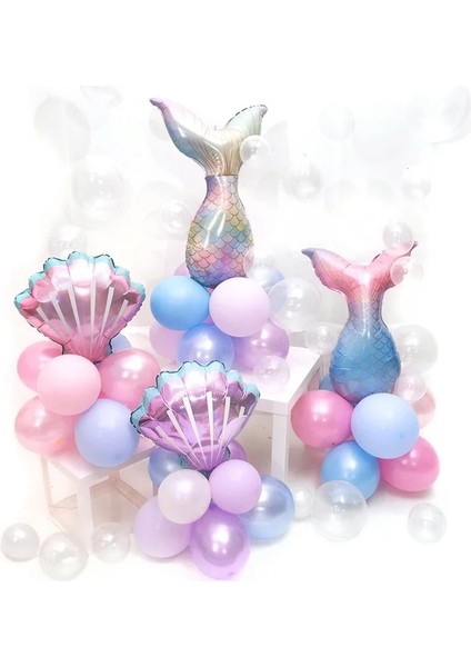 Pembe Numarası 2 Denizkızı Balonlar Parti Dekor Denizkızı Olay Bebek Duş Doğum Günü Partisi Deniz Altında Kız Ilk Doğum Günü Partisi Kaynağı (Yurt Dışından) fırsatları