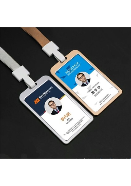 Yatay Altın Yatay ve Dikey Kaliteli Metal Yaka Kartı Kart Tutucu Okul Çalışması Çalışan Adı Geçiş Kartı Etiketi Kılıfı (Yurt Dışından) modelleri