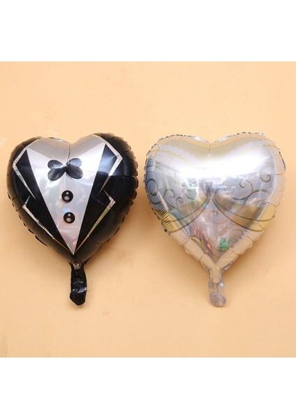 1 Adet 42 Inç Balon 2 Adet Gelin ve Damat Düğün Dekor Gelin Elbise Folyo Kalp Balonlar Düğün Bay ve Bayan Alüminyum Balon Nişan Partisi Dekorasyon (Yurt Dışından) modelleri