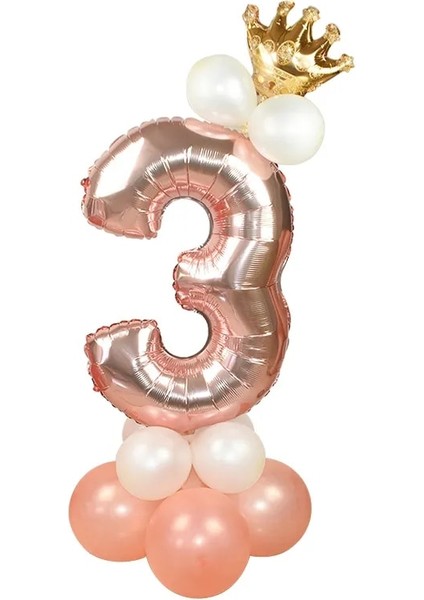 Numarası 7 13 Adet/takım Gül Altın Numarası Folyo Balonlar Mutlu Doğum Günü Balonları Bebek Duş Çocuk Doğum Günü Partisi Süslemeleri Numarası Balonlar (Yurt Dışından) fırsatları
