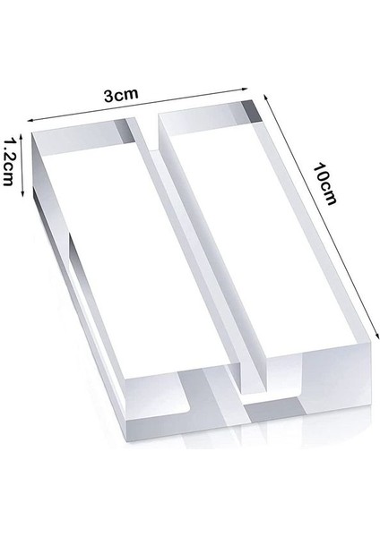 10X3X1.2CMM 1 Adet Akrilik Standlar Yer Kartı Sahipleri Resim Kartları Ekran Standı Masaüstü Dekorasyon Şenlikli Parti Malzemeleri (Yurt Dışından)
