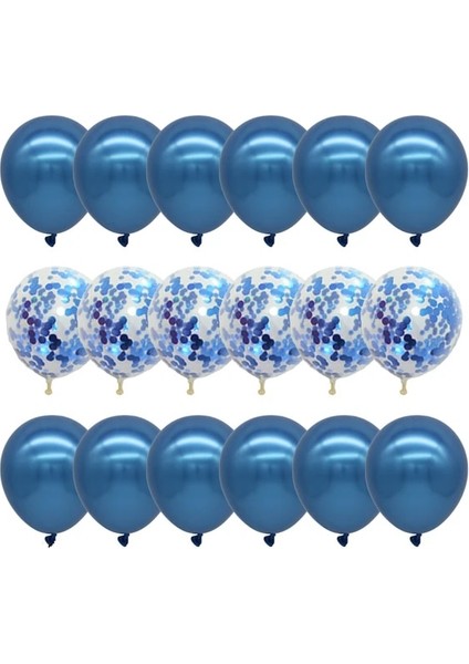 Mix 18 Adet S 18 Adet/takım Metalik Altın Gümüş Beyaz Balon Brial Doğum Günü Konfeti Topları Hava Helyum Balon Ramazan Ev Şenlikli Parti Malzemeleri (Yurt Dışından)
