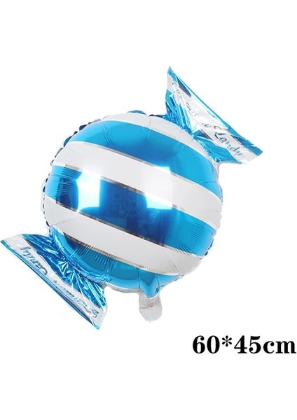 Şeker Mavi Renkli Şeker Folyo Balonlar Lolipop Helyum Balonları Bebek Duş Doğum Günü Düğün Parti Malzemeleri Noel Dekorasyon Globos (Yurt Dışından)