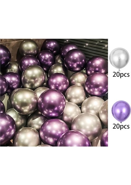 40 Adet Style5 30/40 Adet 10 Inç Metal Lateks Balon Altın Balon Konfeti Seti Doğum Günü Balonları Düğün Dekorasyon Doğum Günü Partisi Dekorasyon (Yurt Dışından)