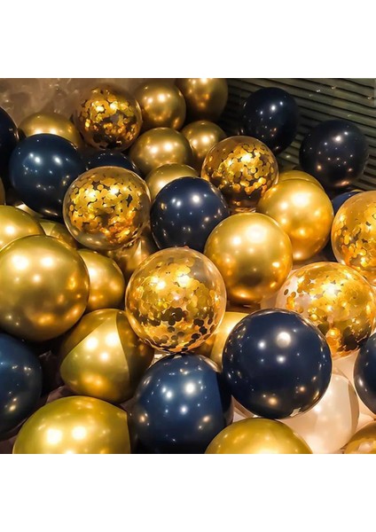 40 Adet Style5 30/40 Adet 10 Inç Metal Lateks Balon Altın Balon Konfeti Seti Doğum Günü Balonları Düğün Dekorasyon Doğum Günü Partisi Dekorasyon (Yurt Dışından)