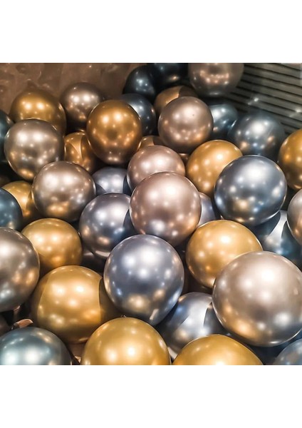 40 Adet Style5 30/40 Adet 10 Inç Metal Lateks Balon Altın Balon Konfeti Seti Doğum Günü Balonları Düğün Dekorasyon Doğum Günü Partisi Dekorasyon (Yurt Dışından)