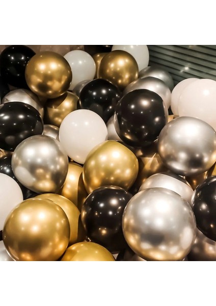40 Adet Style5 30/40 Adet 10 Inç Metal Lateks Balon Altın Balon Konfeti Seti Doğum Günü Balonları Düğün Dekorasyon Doğum Günü Partisi Dekorasyon (Yurt Dışından)