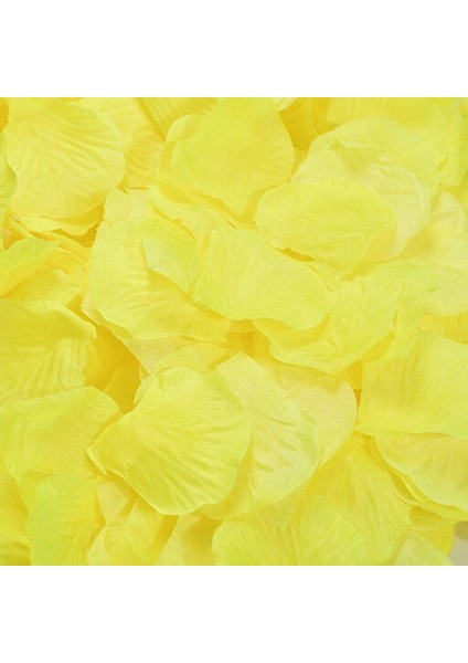 Açık Sarı 1000PCS 500/1000PCS Yapay Gül Yaprakları Renkli Romantik Düğün Yıldönümü Ipek Gül Çiçek Düğün Dekorasyon Için Güller Malzemeleri (Yurt Dışından)