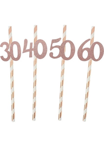 60 Chicinlife 10 Adet Kağıt Saman Numarası 30 40 50 60 Içecek Saman Doğum Günü/evlilik Yıldönümü Doğum Günü Partisi Dekorasyon (Yurt Dışından) fırsatları