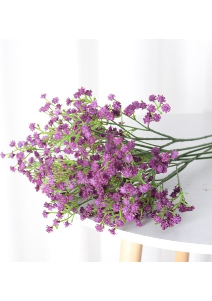A04 90 Kafaları 52 cm Yapay Plastik Gypsophila Çiçek Buketi Dıy Çiçek Aranjmanı Süsler Düğün Parti Sahte Bitkiler Dekorasyon (Yurt Dışından)