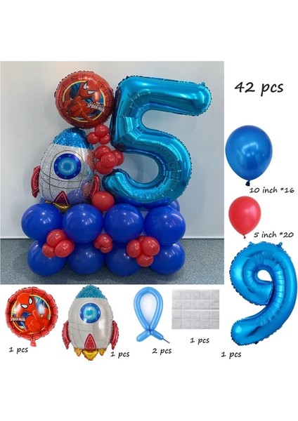 Örümcek Adam 9 10 Adet Disney Minnie Mickey Mouse Şişme Alüminyum Balon Erkekler ve Kızlar Için Bebek Duş Çocuk Doğum Günü Partisi Etkinlikleri Dıy Dekor (Yurt Dışından)