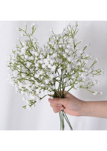 Açık Pembe 1pc 52 cm Beyaz Gypsophila Yapay Çiçekler Düğün Dıy Buket Dekorasyon Aranjmanı Plastik Bebekler Nefes Sahte Çiçek Ev Dekor (Yurt Dışından)