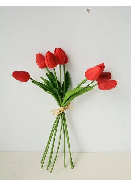 10 Adet (35 cm ) 35 cm Beyaz Lale Simülasyon Hissediyorum Lale Çiçek Ev Dekorasyon Süsler Düğün Fotoğrafçılığı Sahne Sahte Çiçekler 10 Adet (Yurt Dışından)