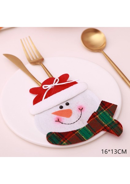 Stil 7 2021 Noel Noel Süslemeleri Ev Yemeği Masa Süsü Yeni Yıl 2022 Noel Hediyesi Sofra Çatal Bıçak Tutucu Çanta Navidad (Yurt Dışından) fırsatları