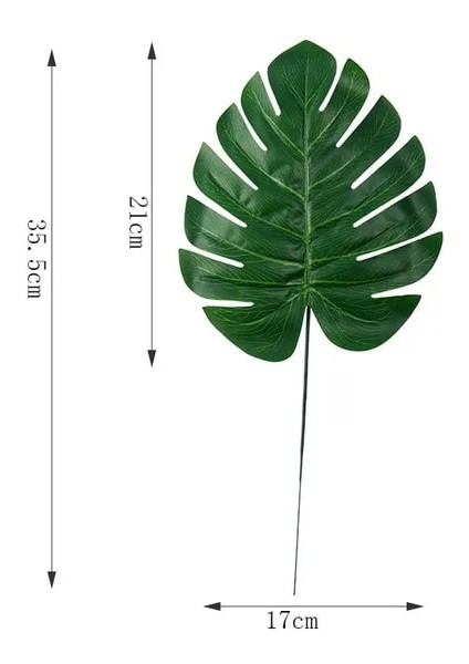 Mediummonstera Işık Tek Parça Monstera Yapay Bitkiler Plastik Tropikal Palmiye Ağacı Yaprakları Ev Bahçe Dekorasyonu Aksesuarları Fotoğraf Dekoratif (Yurt Dışından)