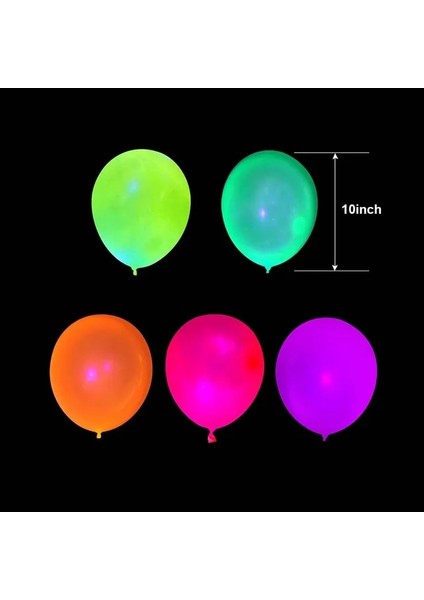 10 Adet 10 Inç Karanlıkta Glow Parti Sofra Masa Örtüleri Bardaklar Tabaklar Banner Peçeteler Payet Balonlar Neon Glow Doğum Günü Partisi Malzemeleri (Yurt Dışından)