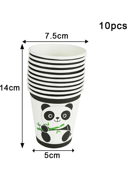 Kağıt SAMAN-25PCS Panda Doğum Günü Folyo Balonlar Doğum Günü Partisi Dekorasyon Çocuklar Kağıt Kutu Çanta Bardak Hayvan Şişme Balon Bebek Duş Dekor (Yurt Dışından) fırsatları