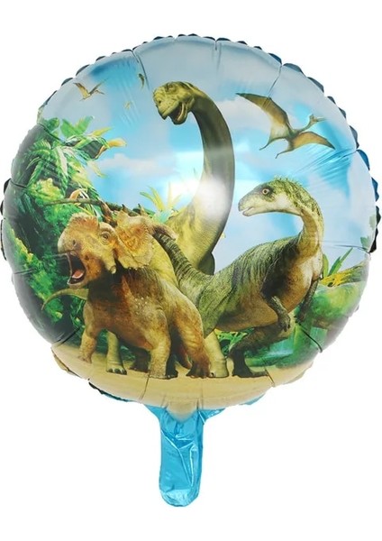 Round2-1 Adet Karikatür Dinozor Doğum Günü Partisi Çocuklar Orman Dinozor Şekeri Çıkartmalar Balon Erkek Doğum Günü Parti Bardağı Plaka Bebek Duş Malzemeleri (Yurt Dışından)