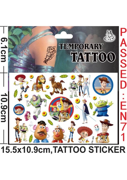 1 Sayfalık Stil Bir Disney Oyuncak Hikayesi Buzz Lightyear Dövmeler Sahte Geçici Dövmeler Çocuklar Için Erkek Kadın Yetişkinler Karikatür Doğum Günü Partisi Malzemeleri (Yurt Dışından) indirimleri