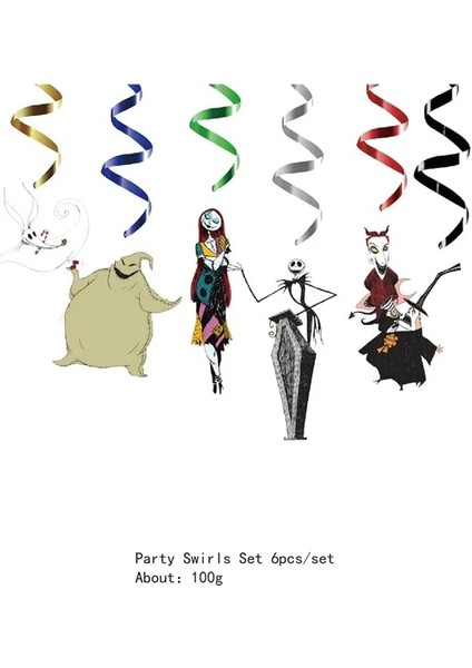 Saman 10 Adet Noel Öncesi Kabus Doğum Günü Dekorasyon Tek Kullanımlık Sofra Seti Noel Çocuklar Plaka Bardak Toppers Parti Malzemeleri (Yurt Dışından) indirimleri