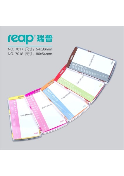 Mavi Yatay Standart Reap 7117 Boyutu 54*86MM Kordon Olmadan Kimlik/ic Kart Tutucu Etiket Rozeti Çocuklar Için Isim Etiketi Okul Kampı Ofis Iş (Yurt Dışından) modelleri