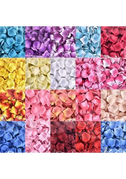 Şampanya Pembesi 100 Adet 100/500/1000 Adet Yapay Gül Yaprakları Romantik Yapay Çiçek Ipek Yaprakları Sevgililer Günü Düğün Çiçek Petal Dekorasyon (Yurt Dışından)