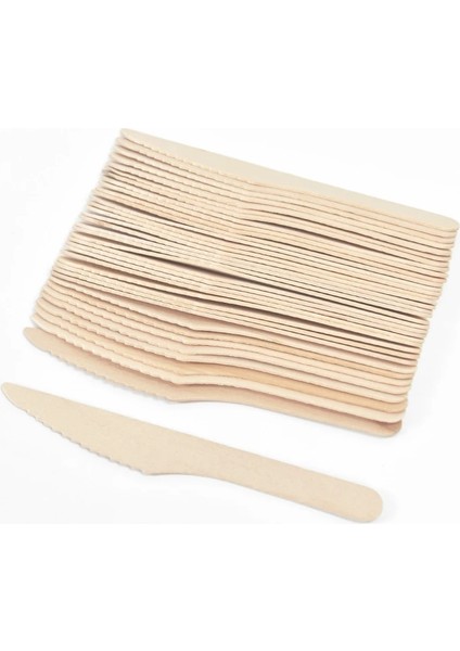 30PCS-BIÇAK-14CM Tek Kullanımlık Tahta Kaşık Çatal Bıçak Çatal Seti Rustik Düğün Doğum Günü Partisi Sofra Dekorasyon Malzemeleri Tatlı Kek Kaşık (Yurt Dışından) fırsatları