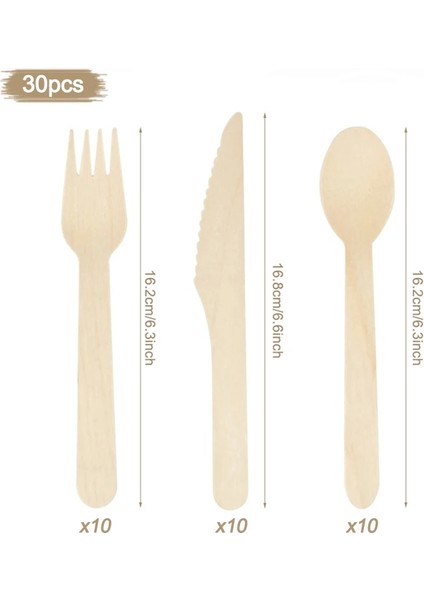 30PCS-BIÇAK-14CM Tek Kullanımlık Tahta Kaşık Çatal Bıçak Çatal Seti Rustik Düğün Doğum Günü Partisi Sofra Dekorasyon Malzemeleri Tatlı Kek Kaşık (Yurt Dışından) indirimleri