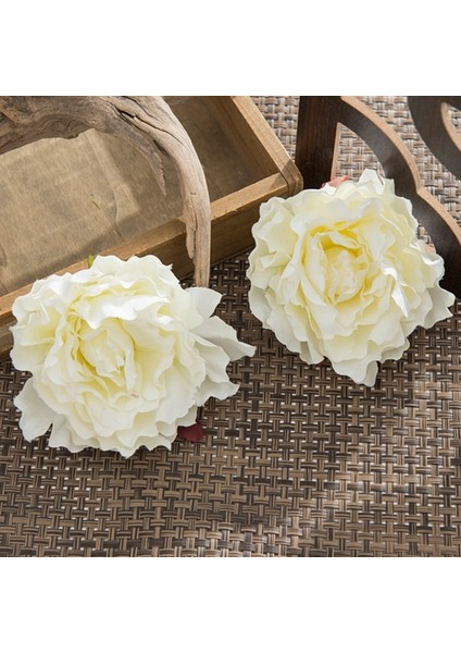 Süt Beyaz 10 Parça 10 Adet Yapay Çiçekler Ev Noel Süslemeleri Ev Için Ipek Şakayık Sahte Bitki Diy Scrapbooking Açık Düğün Dekorasyon (Yurt Dışından)