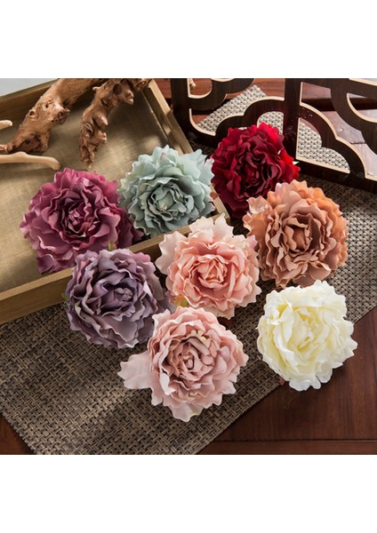 Süt Beyaz 10 Parça 10 Adet Yapay Çiçekler Ev Noel Süslemeleri Ev Için Ipek Şakayık Sahte Bitki Diy Scrapbooking Açık Düğün Dekorasyon (Yurt Dışından)