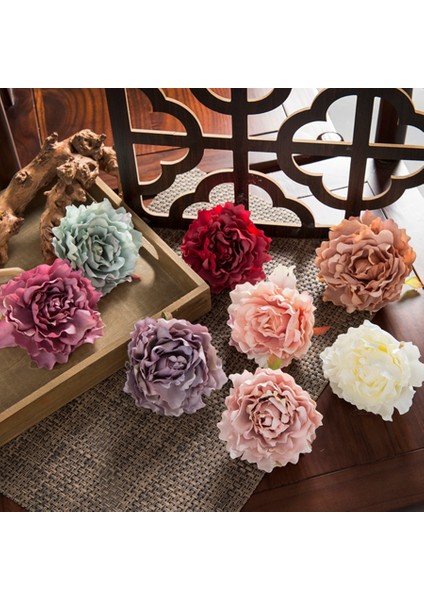 Süt Beyaz 10 Parça 10 Adet Yapay Çiçekler Ev Noel Süslemeleri Ev Için Ipek Şakayık Sahte Bitki Diy Scrapbooking Açık Düğün Dekorasyon (Yurt Dışından)