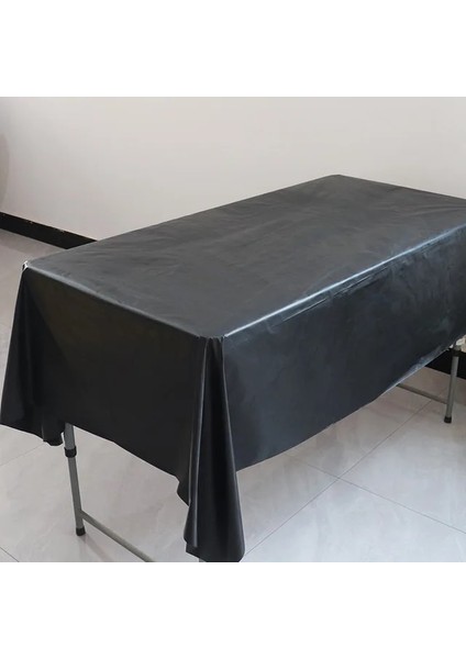 A-Siyah Parti Masa Örtüsü Tek Kullanımlık Masa Örtüsü Masa Örtüsü Masa Örtüsü Masa Örtüleri Düğün Doğum Günü Dikdörtgen Parti Ev Masa Örtüsü Boda (Yurt Dışından)
