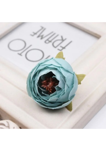 Açık Sarı 10 Adet/grup 5 cm Mini Gül Şakayık Kafa Ipek Yapay Çiçek Düğün Ev Dekorasyon Için Dıy Çelenk Karalama Defteri Hediye Kutusu Zanaat Çiçek (Yurt Dışından)