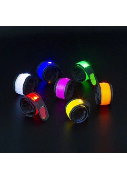 Beyaz 35 cm 1 Pc Doğa Sporları Gece Koşu Kol Bandı LED Işık Emniyet Kemeri Kol Bacak Uyarı Bileklik Bisiklet Bisiklet Bisiklet Parti Glow Prop Sw (Yurt Dışından) modelleri