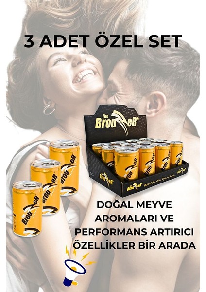 The Brouzzer Performans 3 Lü Ekonomik Set 150 ml Gazlı Içecek