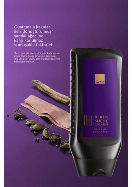 Black Suede Charm Erkek Saç ve Vücut Şampuanı 250 ml