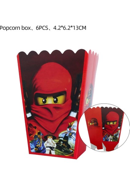 Balon-1 Adet Karikatür Legoing Tema Ninja Parti Masa Örtüsü Kağıt Bardaklar Tabaklar Payet Doğum Günü Parti Malzemeleri Çocuk Oyuncak Bebek Duş Dekorasyonu (Yurt Dışından)