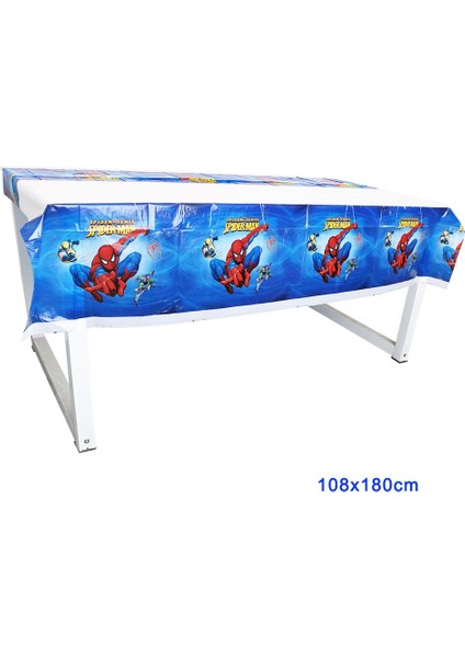 MASK-10PCS Disney Örümcek Adam Parti Bebek Duş Dekorasyon Çocuk Doğum Günü Banner Saman Bardak Plaka Kaşık Çatal Patlamış Mısır Kutusu Masa Örtüsü Malzemeleri (Yurt Dışından) modelleri