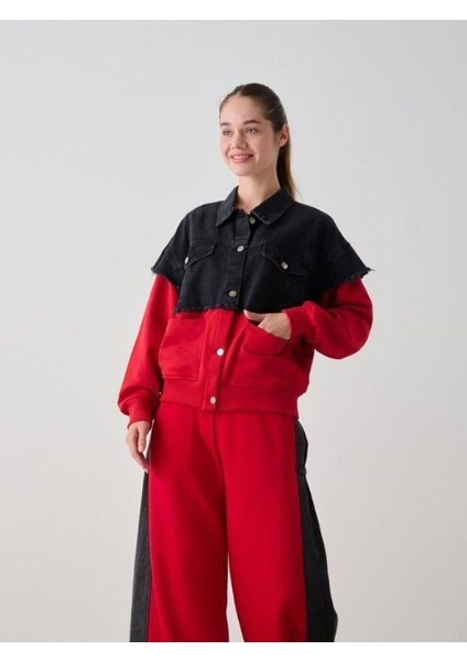 Kız Çocuk Denim Garnilli 3 Iplik Ceket modelleri