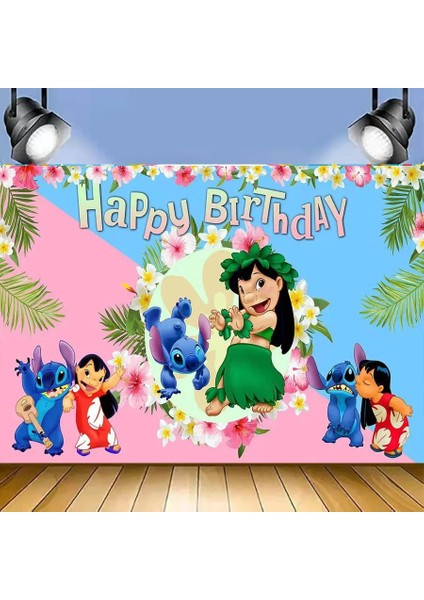10 Adet Kaşık Pembe Lilo ve Stitch Tema Doğum Günü Partisi Dekorasyon Kağıdı Sofra Fincan Plaka Balon Arka Plan Çocuklar Için Bebek Duş Malzemeleri (Yurt Dışından)