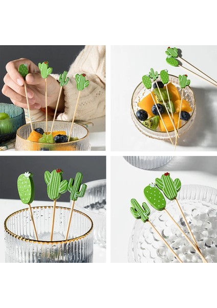 G Karışık Kalp 100 Adet Tek Kullanımlık Bambu Şiş Yiyecek Kürdanları Büfe Cupcake Meyve Çatalı Parti Kek Tatlı Salata Sebze Çubukları Kürdan Şiş (Yurt Dışından)