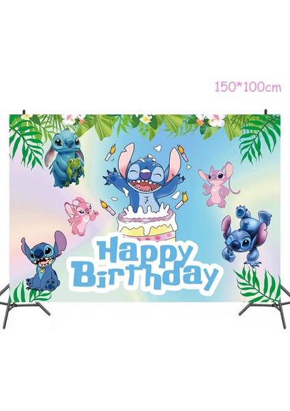 Lateks Balon 18 Adet Disney Lilo Stitch Parti Malzemeleri Tek Kullanımlık Sofra Kağıt Tabak Peçete Masa Örtüsü Çocuk Doğum Günü Partisi Dekoru Erkek Bebek Duş (Yurt Dışından)
