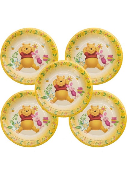 1 Adet Kek Dekor Disney Winnie The Pooh Tema Çocuklar Için Doğum Günü Dekorasyon Fincan Plaka Masa Örtüsü Zemin Bebek Duş Doğum Günü Partisi Malzemeleri (Yurt Dışından)
