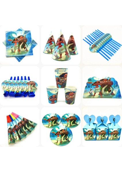 Pipet-10 Adet Disney Moana Doğum Günü Partisi Dekorasyon Malzemeleri Çocuklar Bebek Duş Sofra Bardak Tabaklar Afiş Balonlar Olay Dekor Hediye Şekeri (Yurt Dışından) modelleri