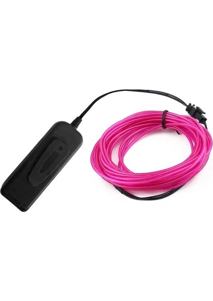 Mor 1 M Glow El Tel Kablo LED Neon Noel Dans Partisi Dıy Kostümleri Giyim Aydınlık Araba Işık Dekorasyonu Elbise Topu Rave 1 M/3 M/5 M (Yurt Dışından)