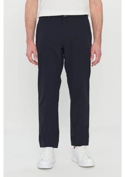 Relax Fit Rahat Kesim Beli Lastikli Cepli Esnek Takım Elbise Pantolonu